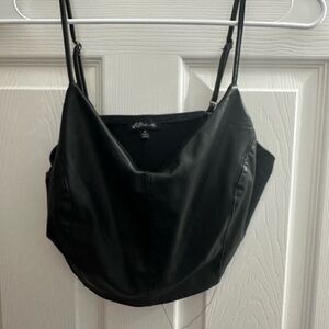 Leather tank top